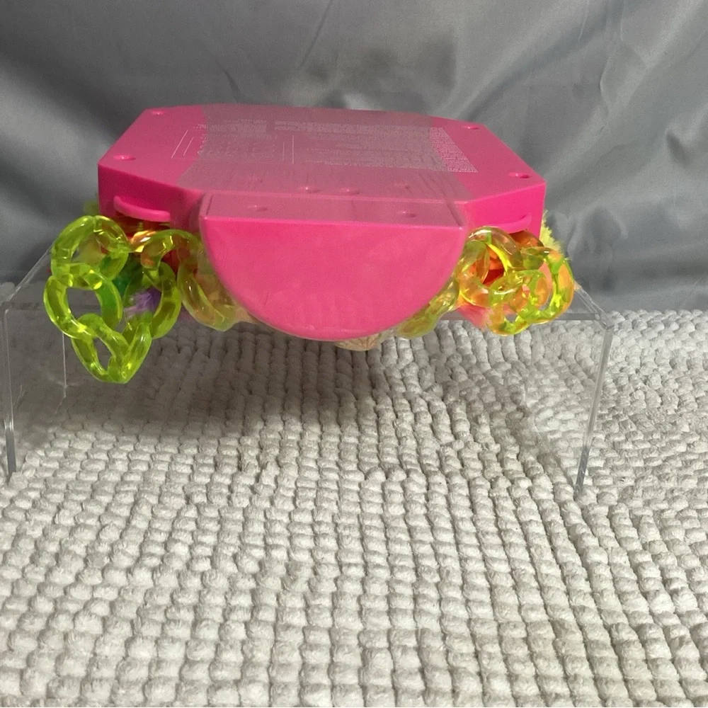 Barbie Extra Fur Make Up Purse with Glitter Lip Gloss Plastic Chain Strap